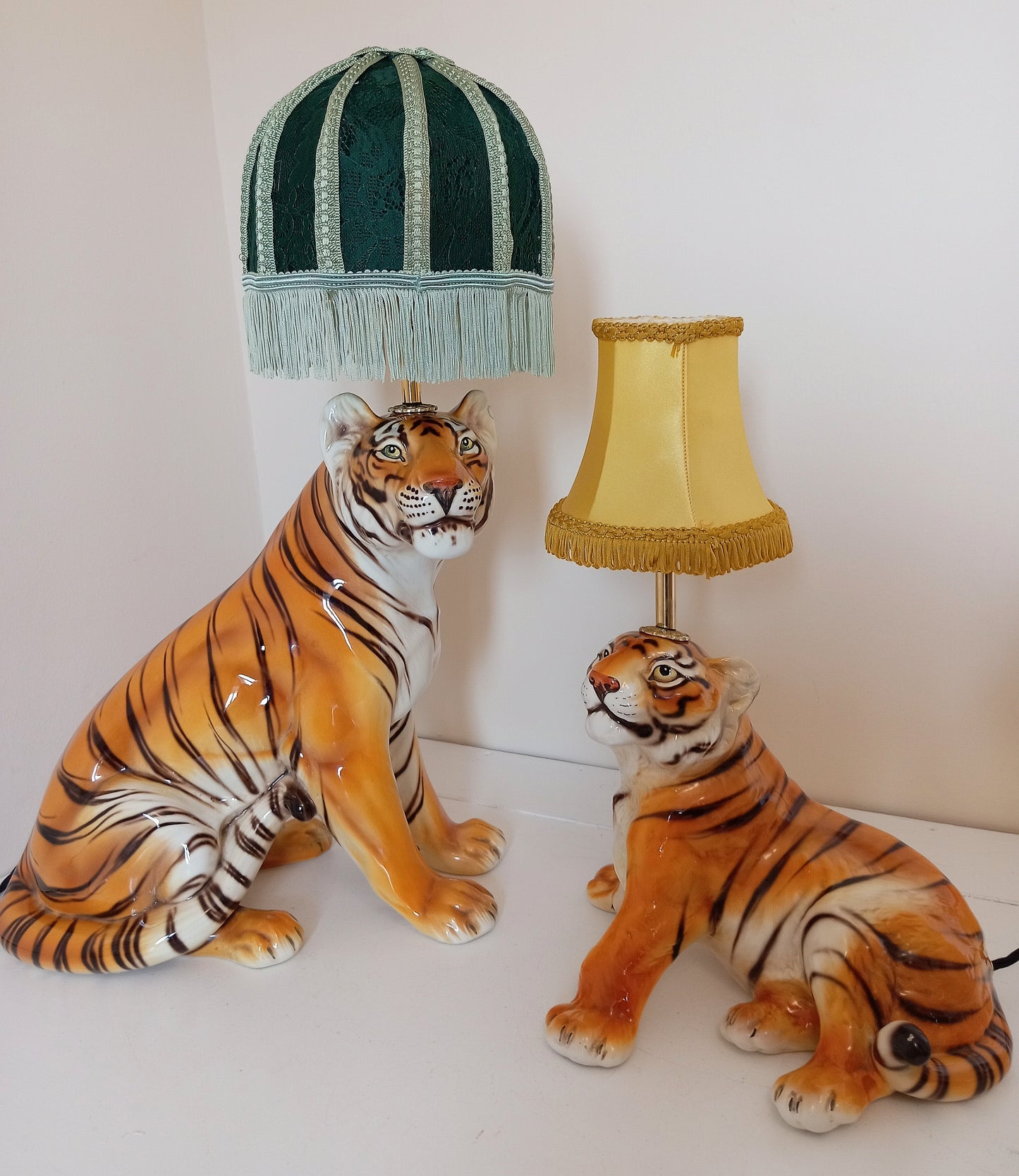 Upcycled Tiger Cub lamp