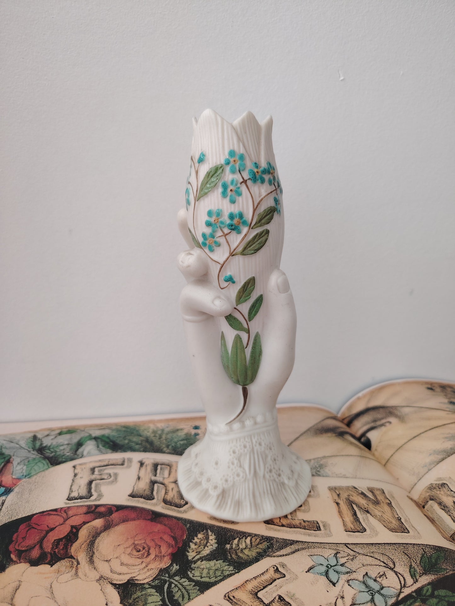 Antique Parian Hand Vase