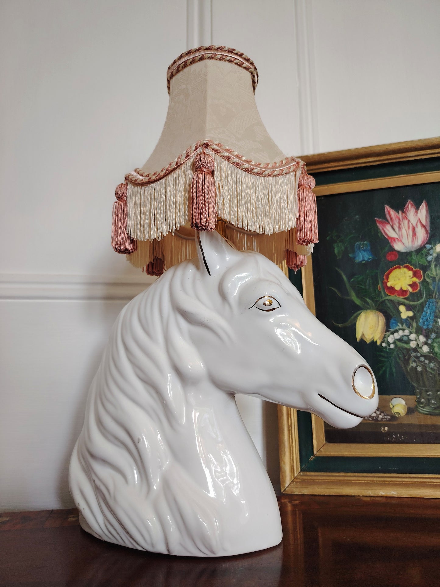 Vintage Reworked Horse Head Lamp