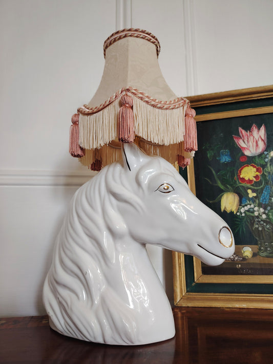 Vintage Reworked Horse Head Lamp