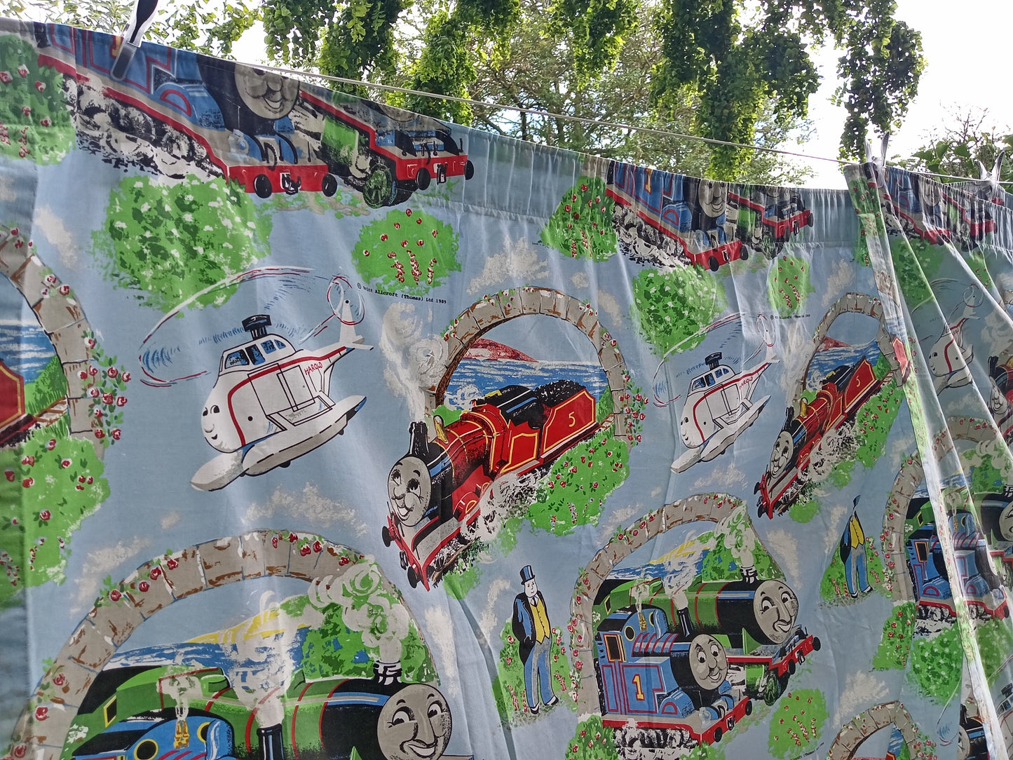 Vintage Thomas the Tank Engine Curtains