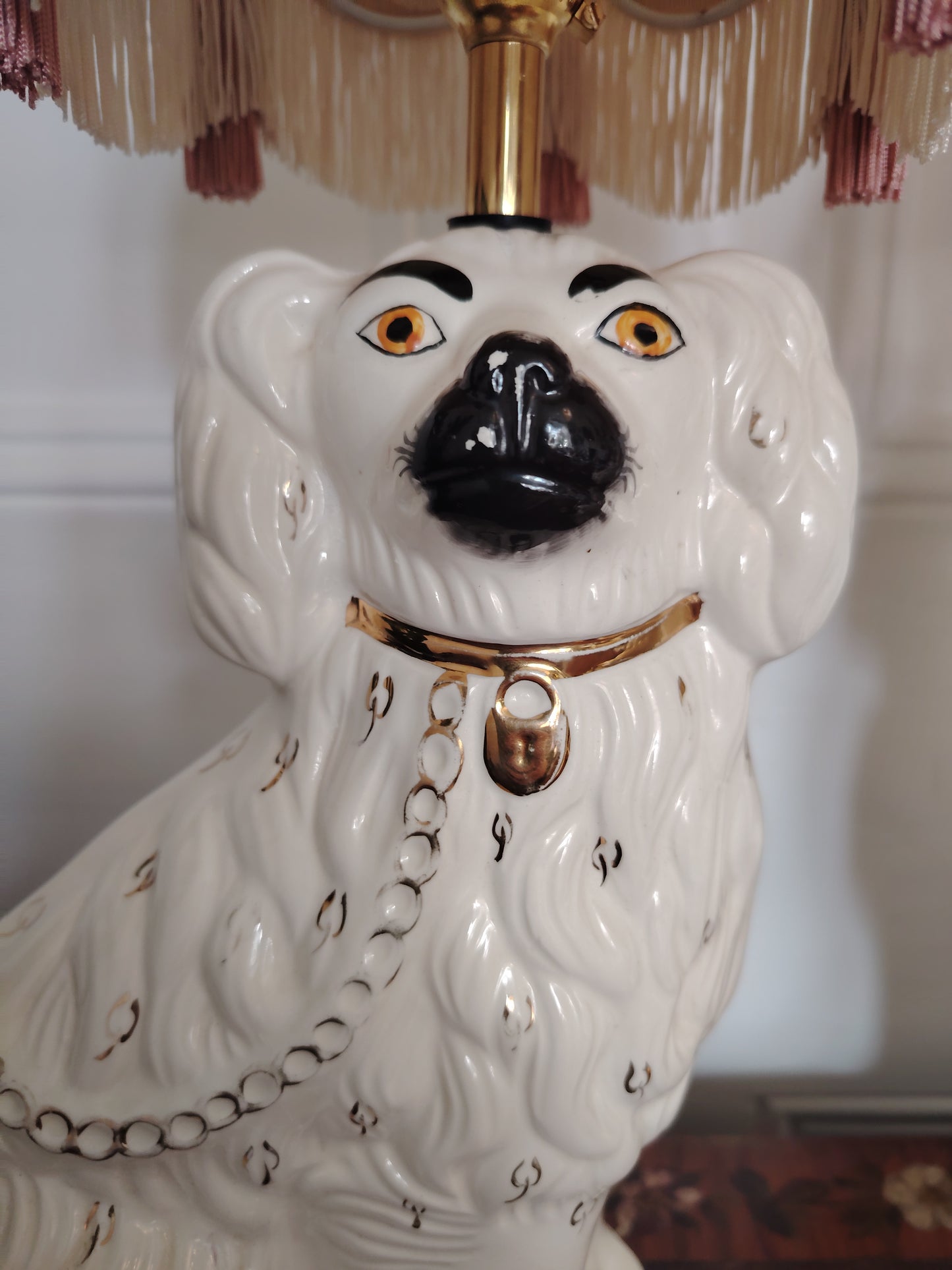 Pair of Vintage Upcycled Beswick Pot Dog Lamps