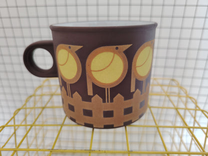 70s Hornsea Yellow Bird Mug