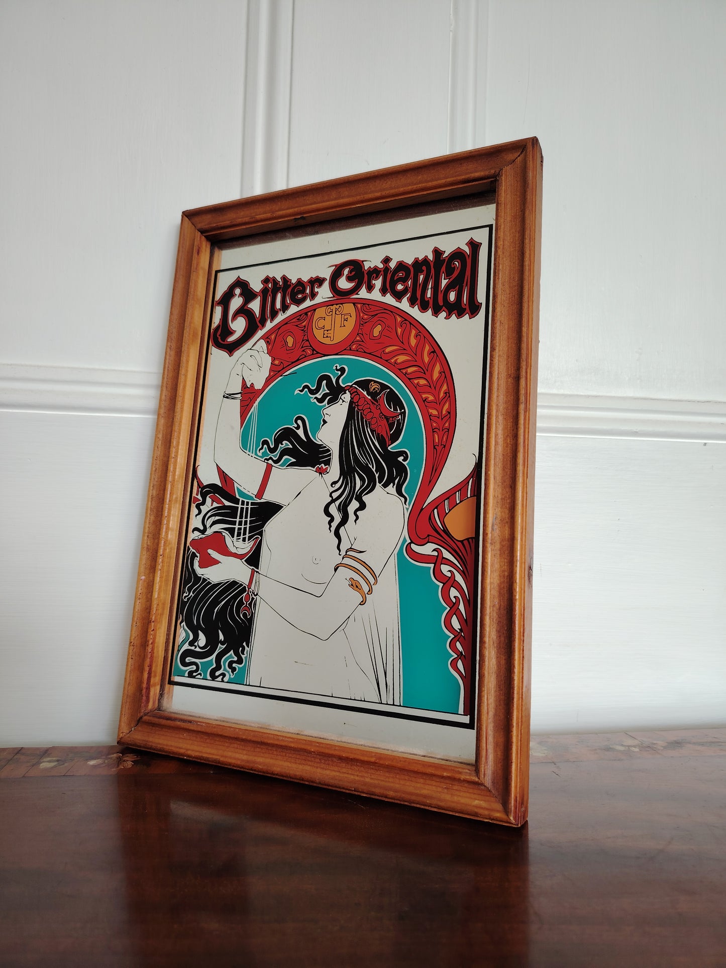 Rare 60's "Bitter Oriental" Picture Mirror