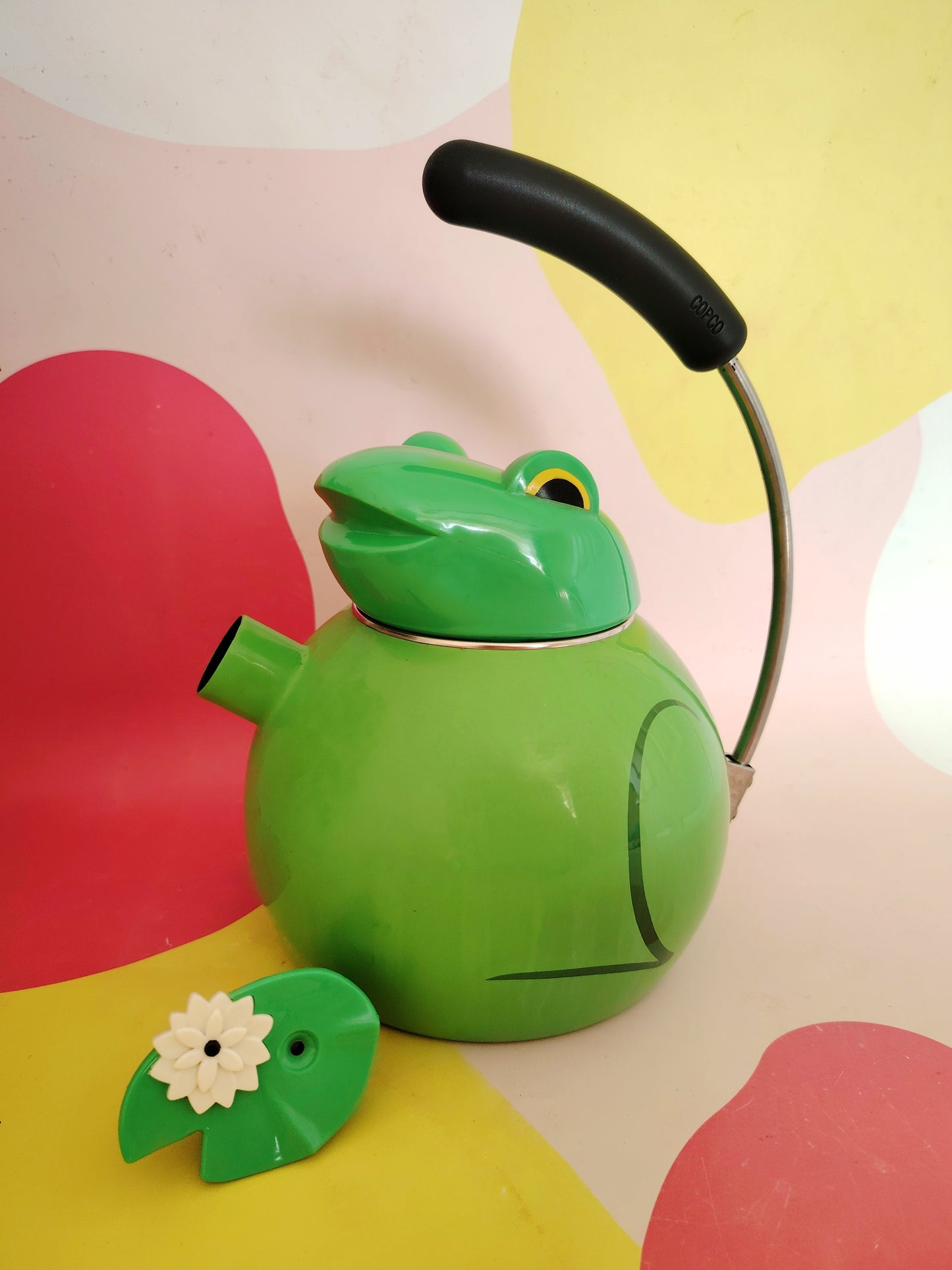 Vintage 80's Copco Frog Whistling Kettle/ Tea Pot