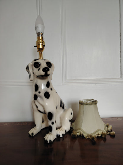 Vintage Reworked Dalmatian Lamp