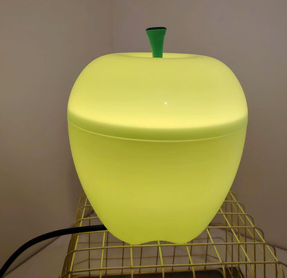 Vintage 00s Happle Plastic Apple Lamp in Green
