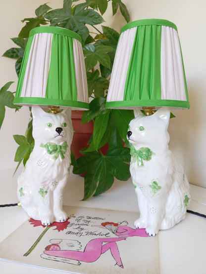 Upcycled Vintage Cat Lamp