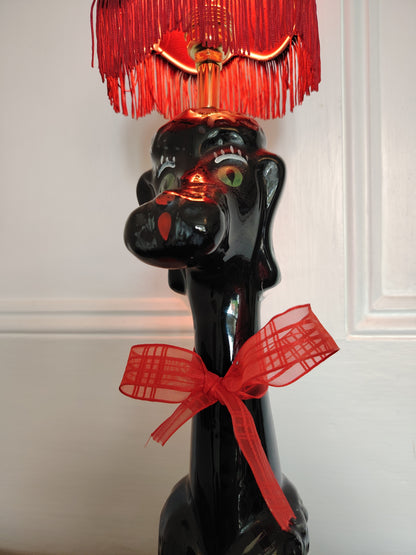 Vintage Reworked Poodle Lamp