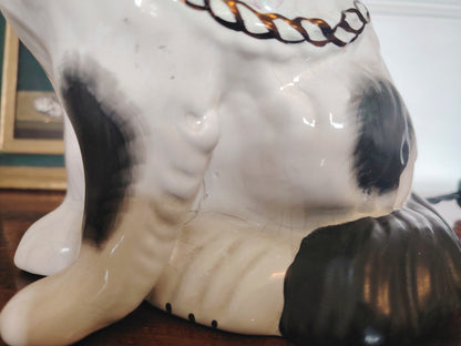 Pair of Vintage Reworked Pot Dog Lamps
