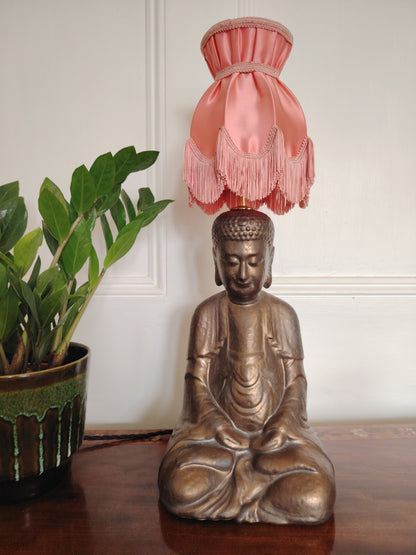 Large Vintage Upcycled Buddah Lamp