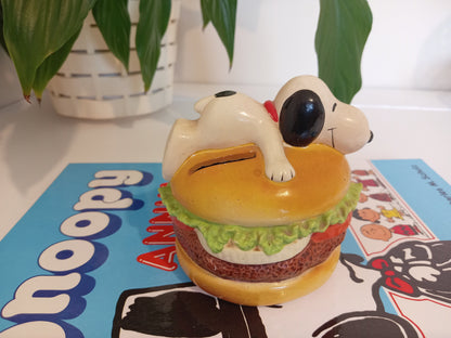 Vintage Snoopy on a Burger Money Box