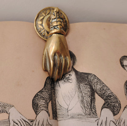 Vintage Brass Hand Door Knocker