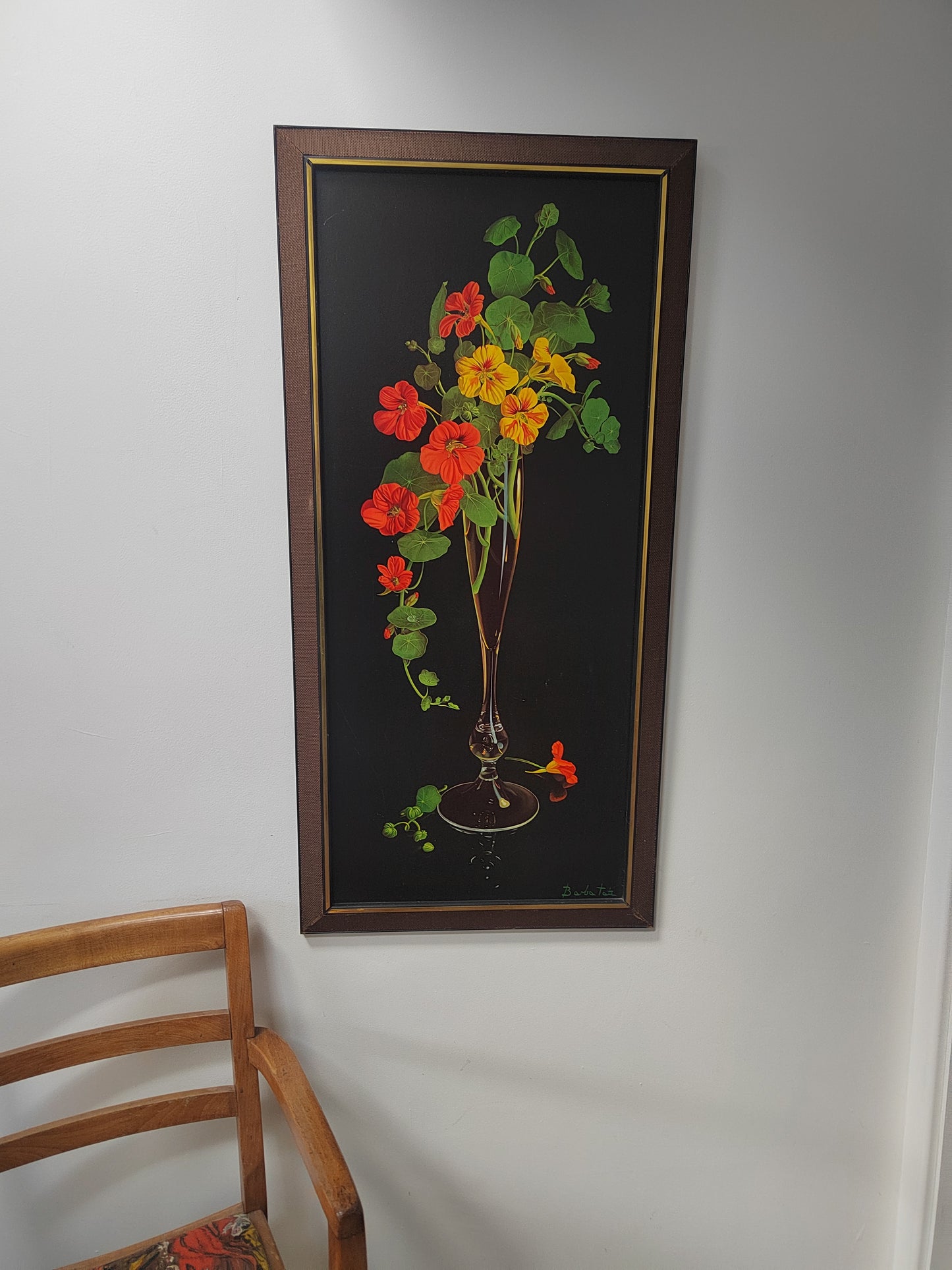 Large 1960's Barbara Tate "Nasturtium" Print