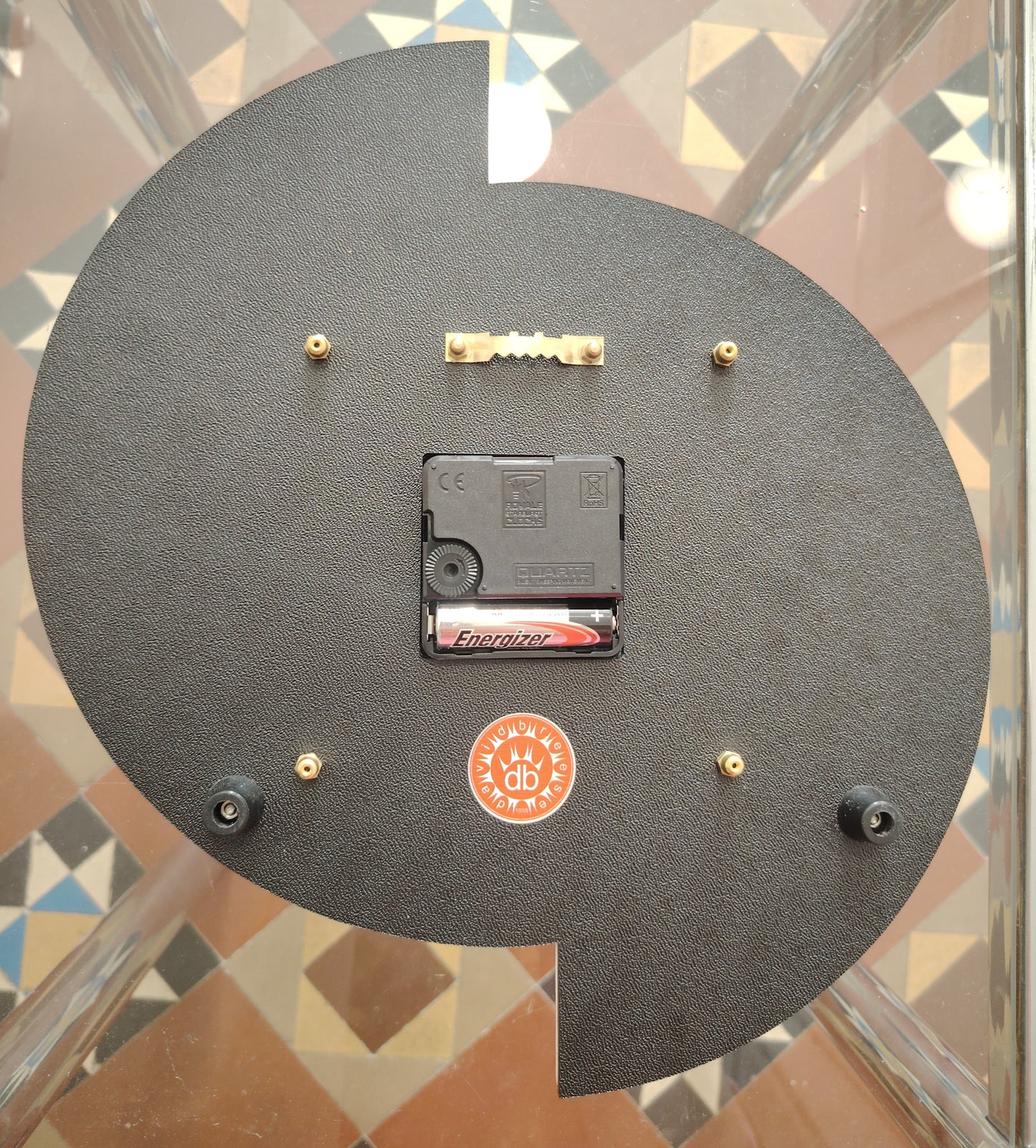 Retro Style Red and White By Royale Wall Clock