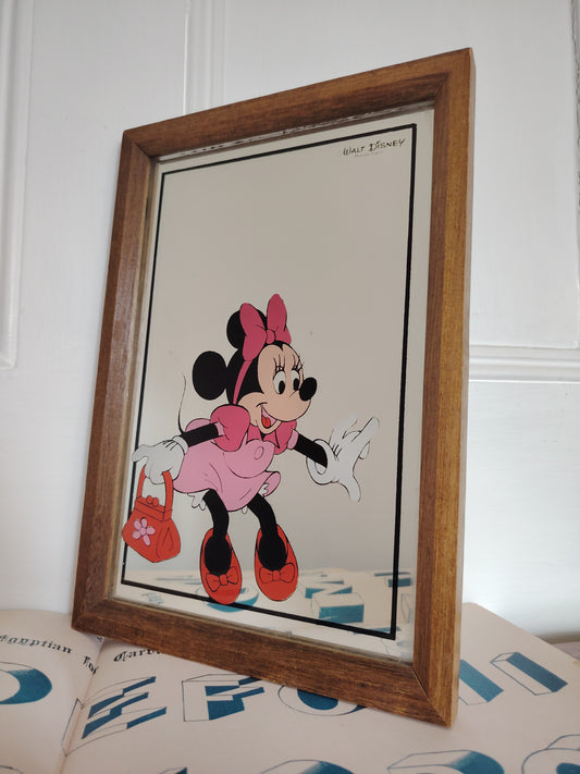 Vintage 1970's Minnie Mouse Picture Mirror