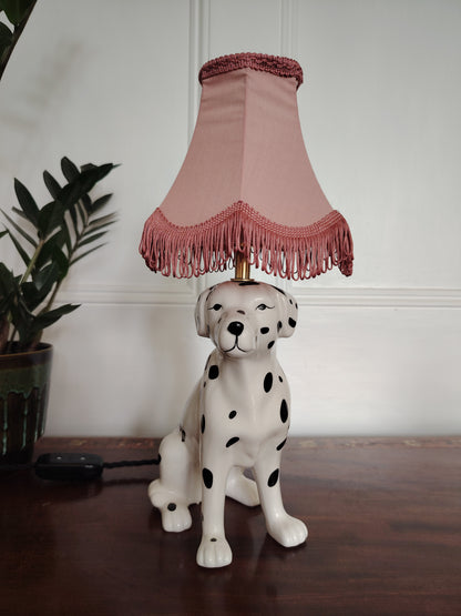 Vintage Reworked Dalmatian Lamp