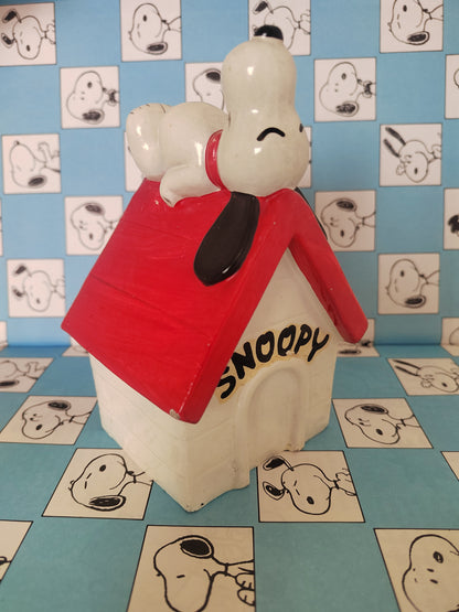 Vintage Snoopy on his Kennel Money Box