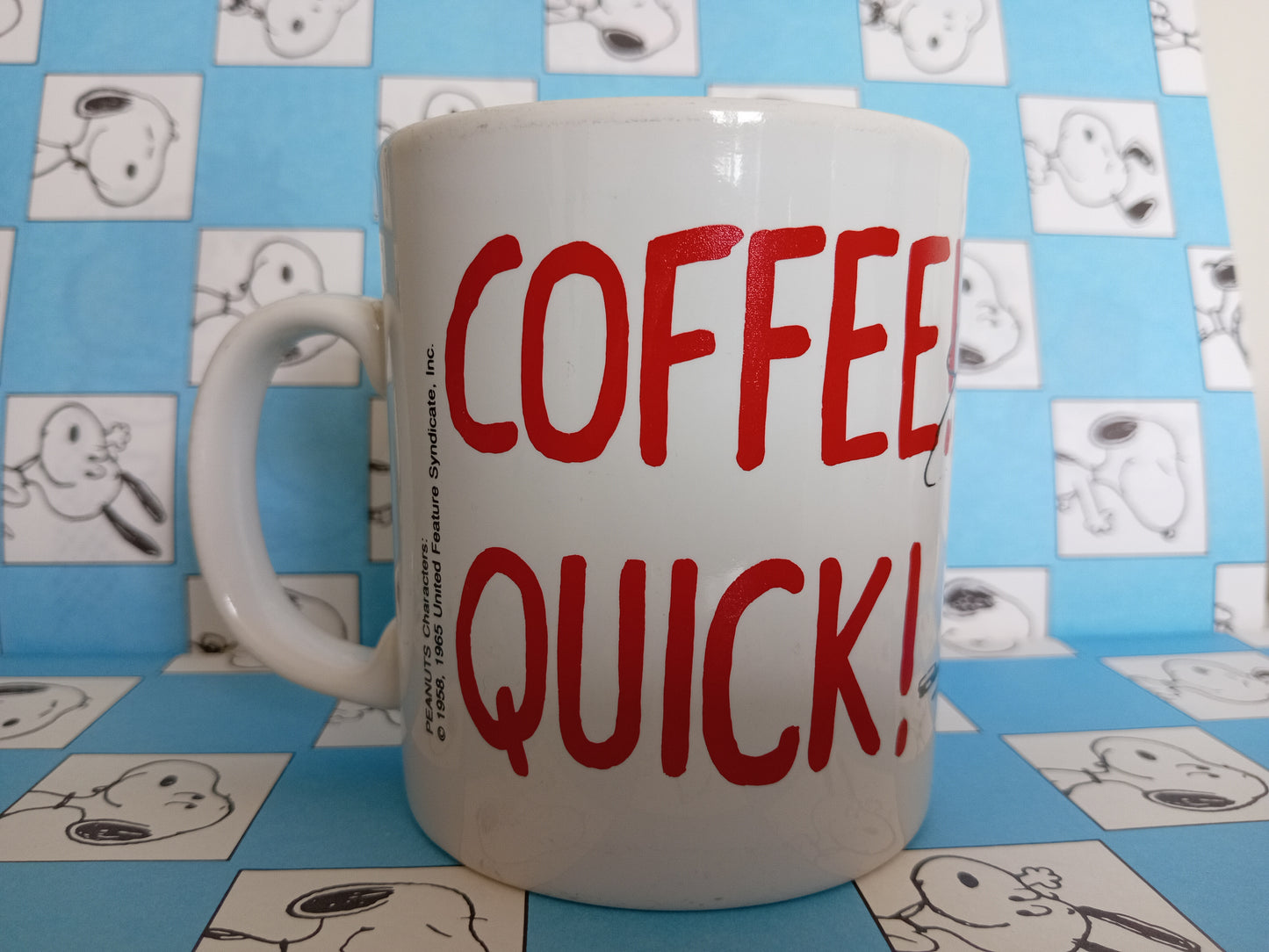 Vintage Snoopy "Coffee Quick" Mug