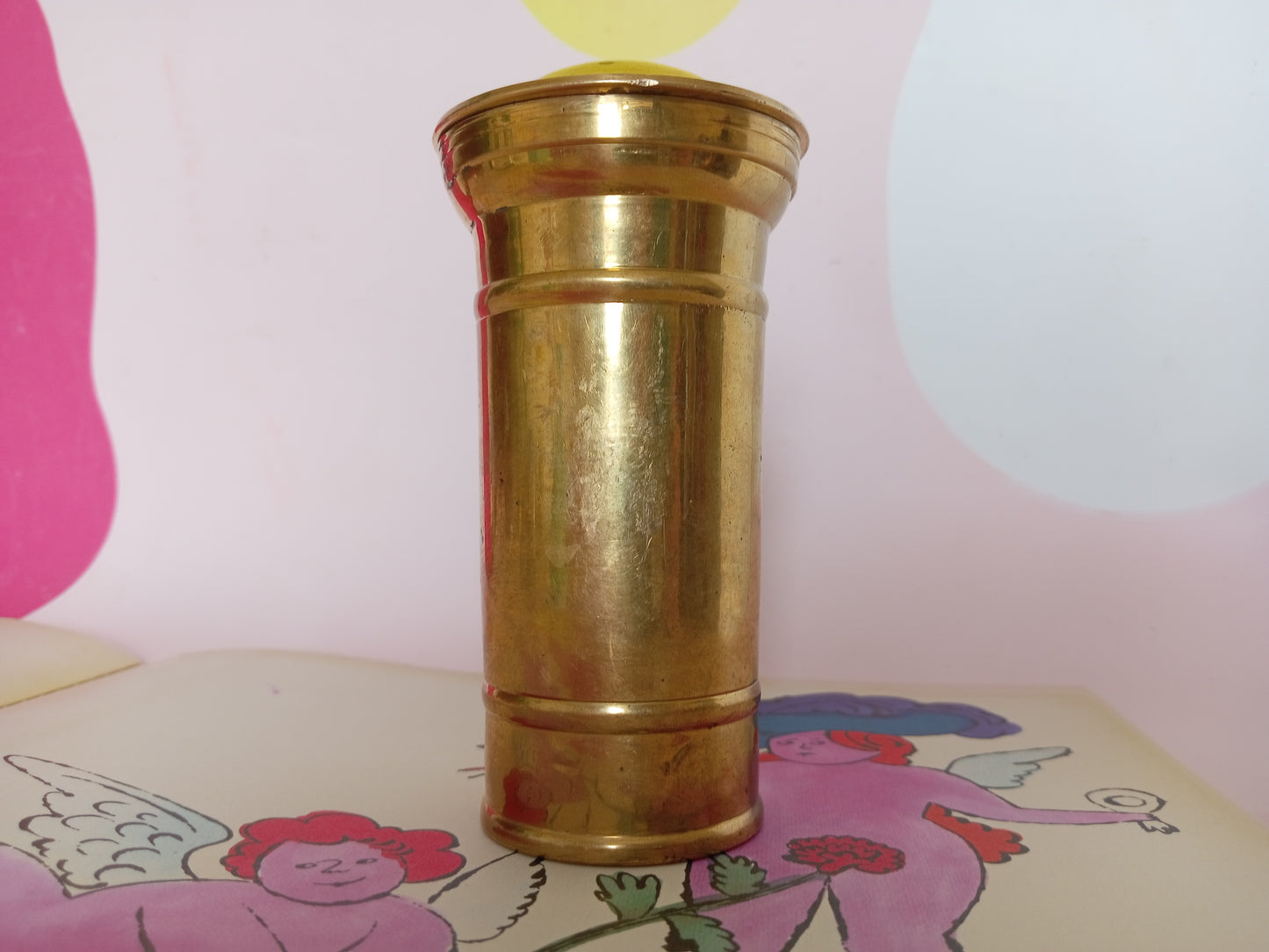 Vintage Solid Brass Post Box Money Box