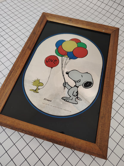 Vintage Snoopy and Woodstock Balloons Picture Mirror