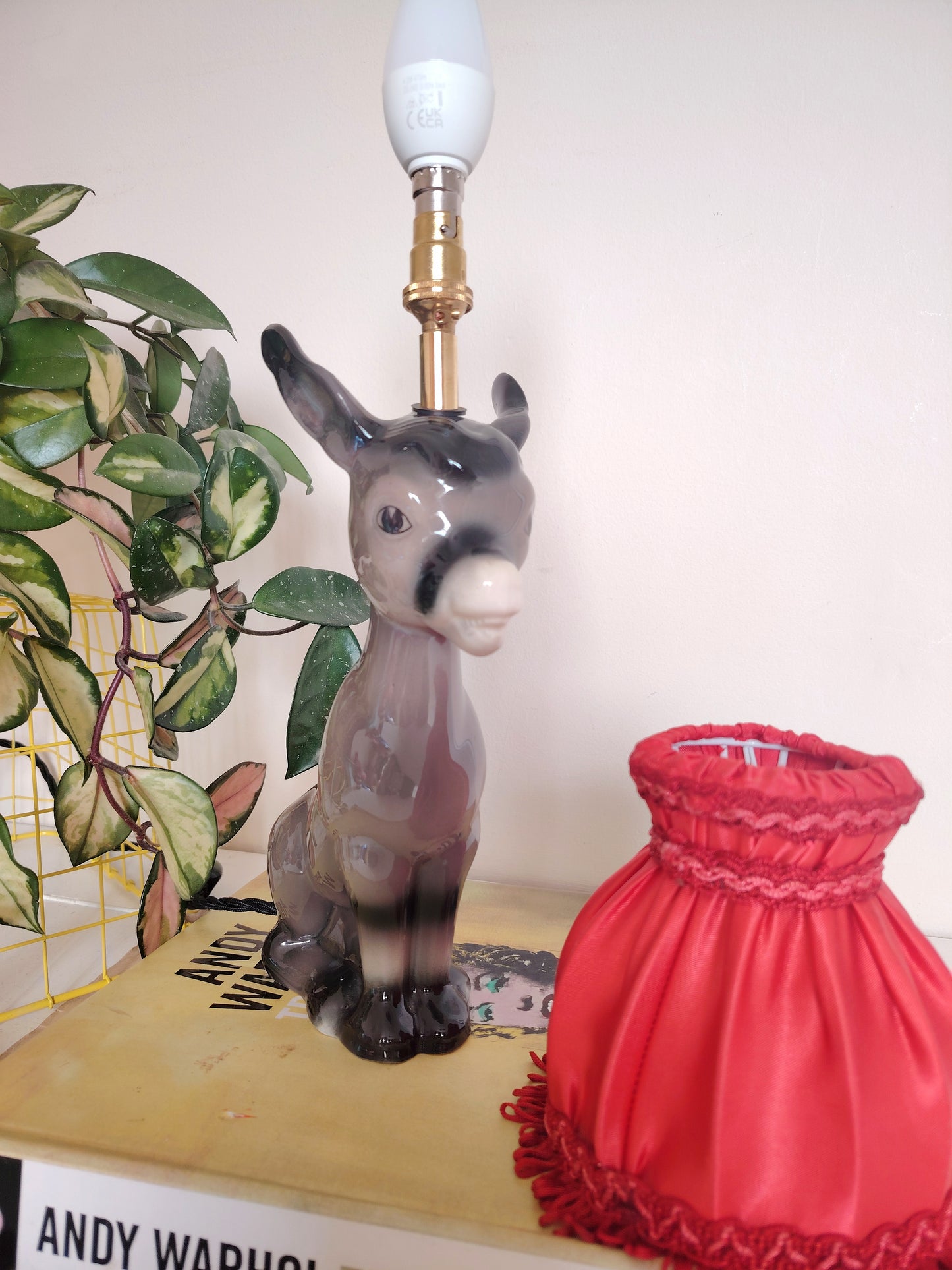 Vintage Reworked Donkey Lamp