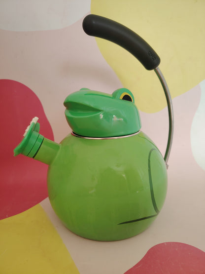 Vintage 80's Copco Frog Whistling Kettle/ Tea Pot