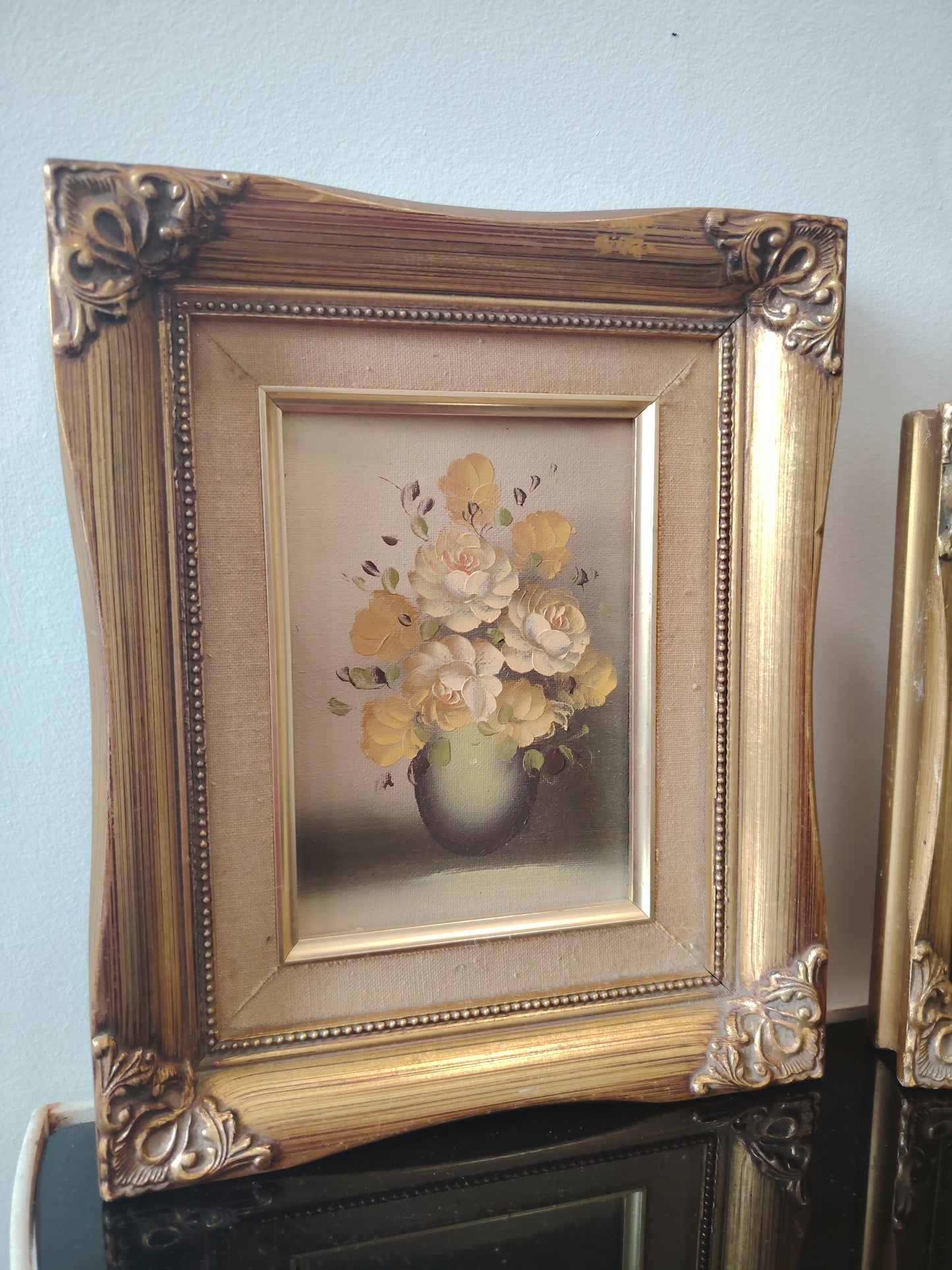 Pair of Vintage Original Oil Paintings