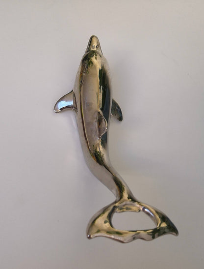 Vintage Silver Dolphin Bottle Opener