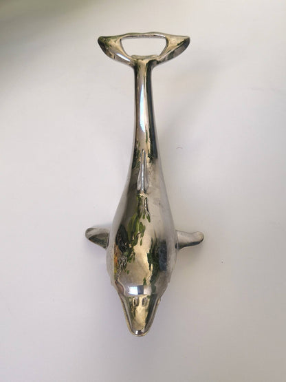 Vintage Silver Dolphin Bottle Opener