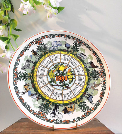 1980 Wedgwood 'Safari' Calendar Plate