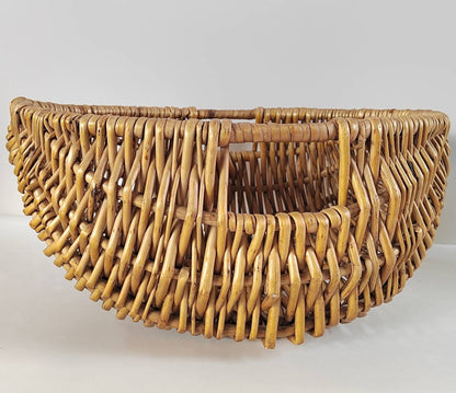Vintage Oval Shaped Wicker Basket