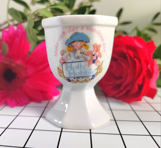 Vintage Holly Hobbie "Make Each Day a Sunshine Day" Egg Cup