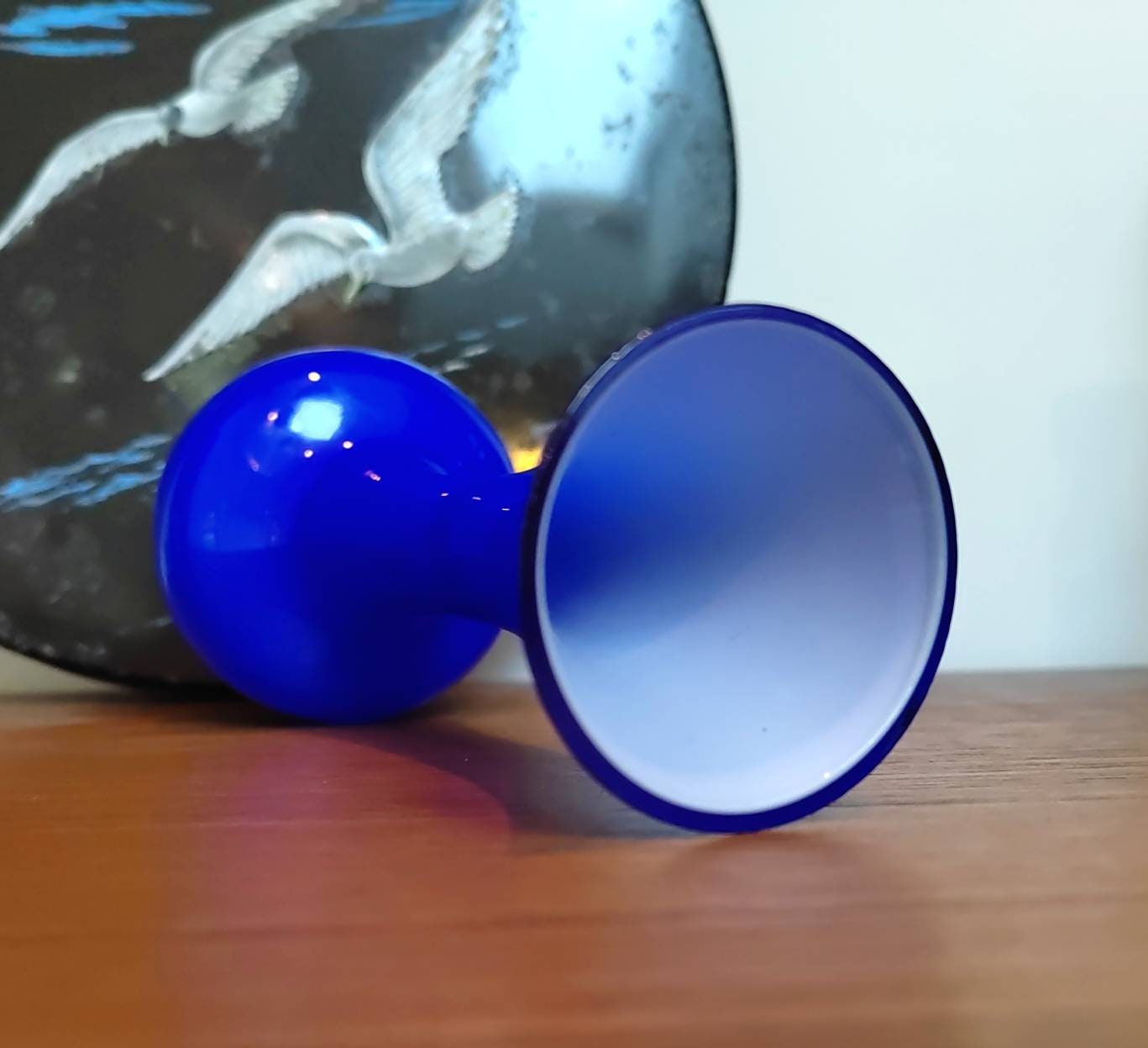 Vintage MCM Cobalt Blue Bud Vase