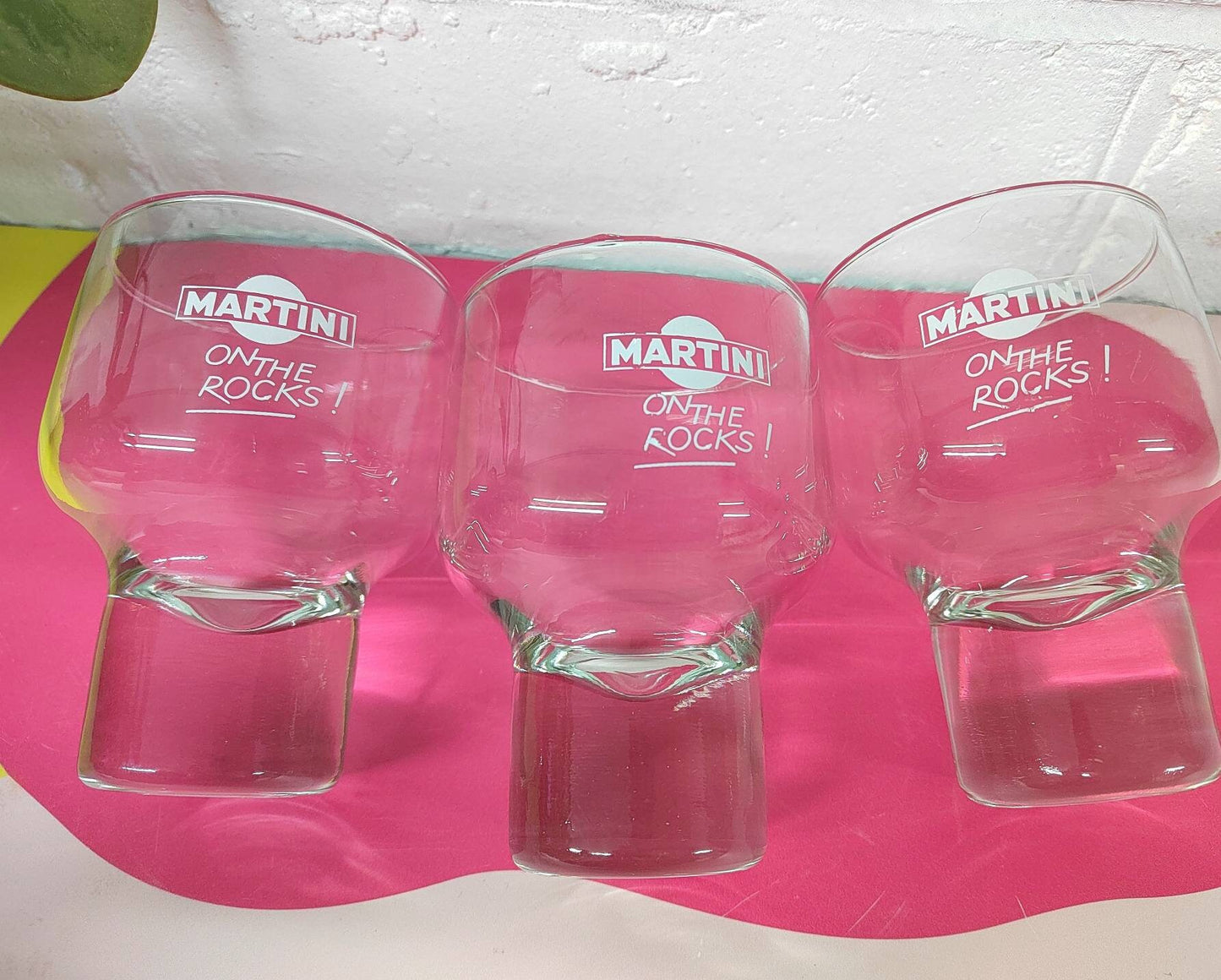 Set of 3 Martini on the rocks Tumblers