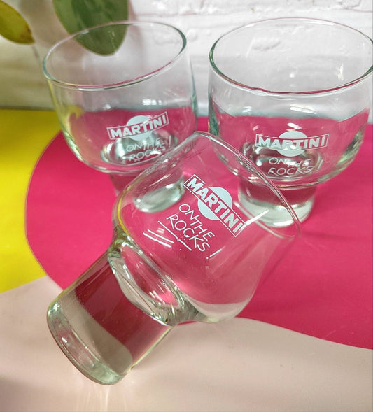 Set of 3 Martini on the rocks Tumblers