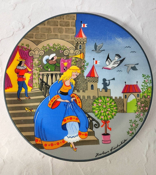 1980's vintage Barbara Furstenhofer "Cinderella" Fairy Tale Plate