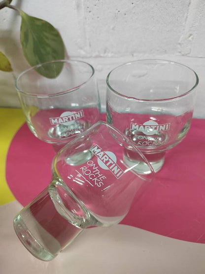 Set of 3 Martini on the rocks Tumblers