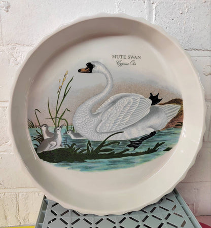 Vintage Portmeirion "Mute Swan" Flan Dish