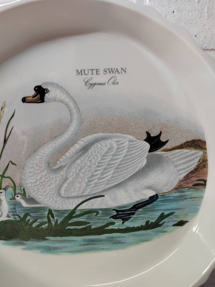 Vintage Portmeirion "Mute Swan" Flan Dish